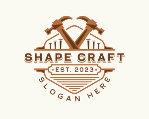 Hammer Carpentry Crafting logo design