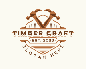 Hammer Carpentry Crafting logo design