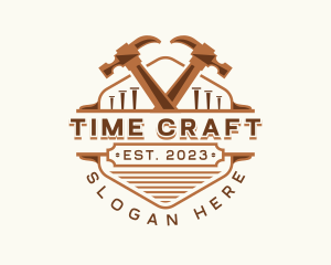 Hammer Carpentry Crafting logo design