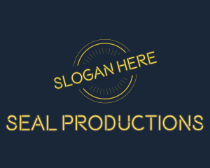 Yellow Neon Guarantee Seal logo