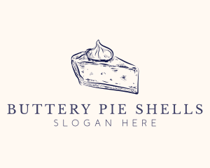 Pie Slice Dessert logo design