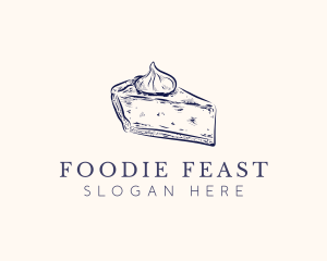 Pie Slice Dessert logo design