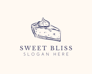 Pie Slice Dessert logo design