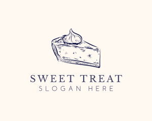 Pie Slice Dessert logo design