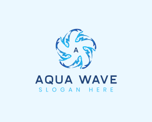 Ocean Fish Swimming logo