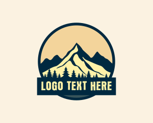 Forest Mountain Peak Logo