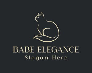 Elegant Pet Cat logo design