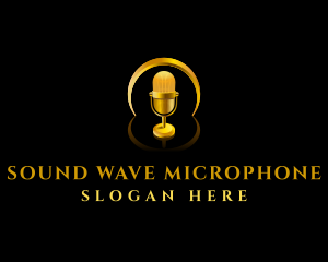 Podcast Microphone Media logo design