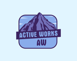 Adventure Mountain Peak logo design