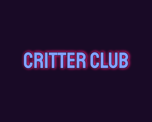 Glowing Disco Club logo design