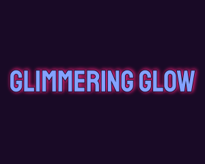 Glowing Disco Club logo design