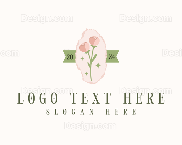 Botanical Flower Gardening Logo