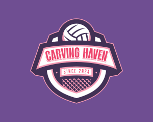 Athletic Volleyball Team logo design