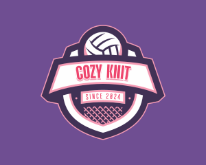 Athletic Volleyball Team logo design