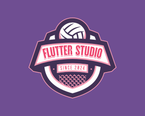 Athletic Volleyball Team logo design