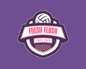 Athletic Volleyball Team logo design