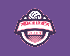 Athletic Volleyball Team logo design