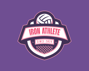 Athletic Volleyball Team logo design