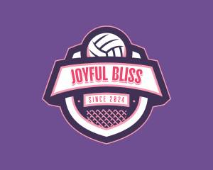 Athletic Volleyball Team logo design