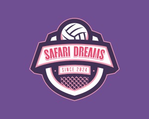 Athletic Volleyball Team logo design