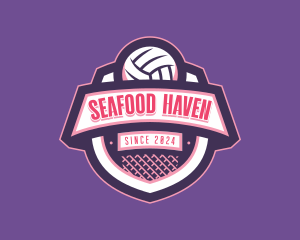 Athletic Volleyball Team logo design