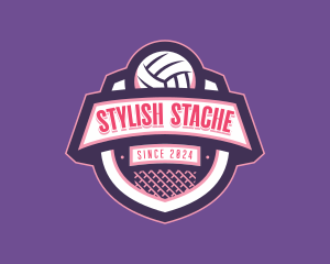 Athletic Volleyball Team logo design