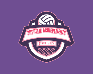 Athletic Volleyball Team logo design