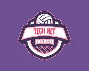 Athletic Volleyball Team logo design