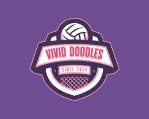 Athletic Volleyball Team logo design