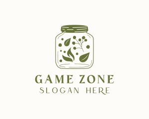 Organic Food Jar Logo