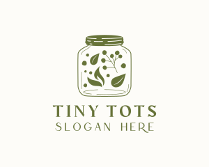 Organic Food Jar Logo