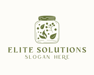 Organic Food Jar logo