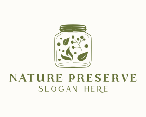 Organic Food Jar logo design