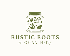 Organic Food Jar logo design