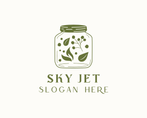 Organic Food Jar logo