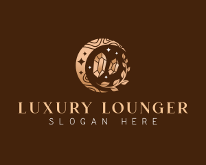 Crystal Moon Luxury logo design