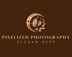 Crystal Moon Luxury logo design