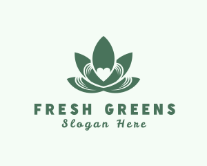 Natural Herb Heart logo design