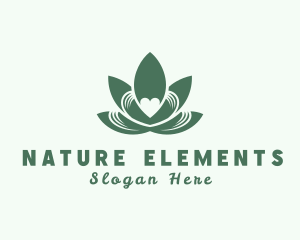 Natural Herb Heart logo design