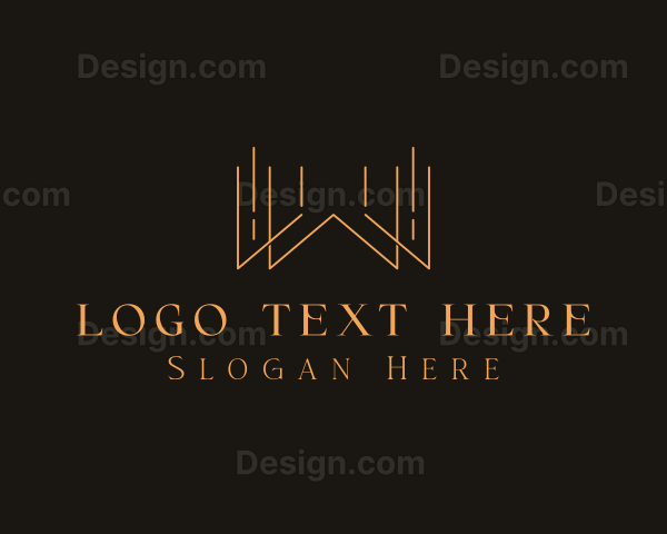 Elegant Deluxe Letter W Logo