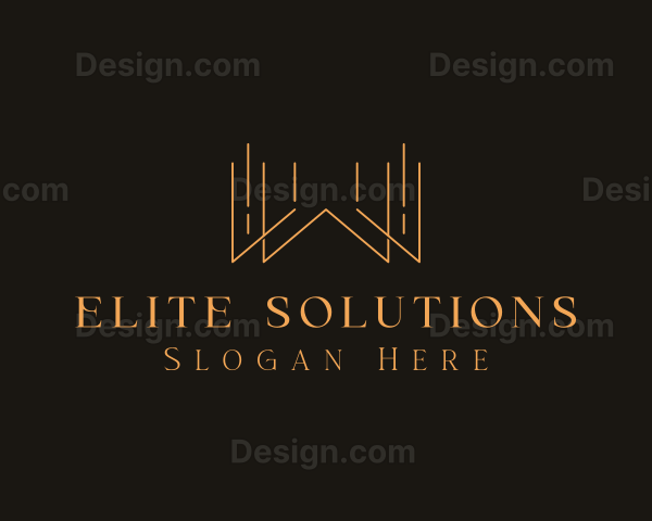 Elegant Deluxe Letter W Logo