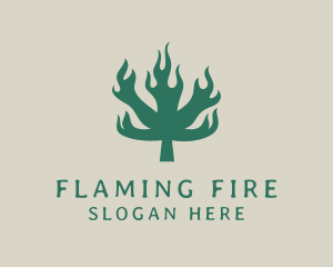 Flaming Weed Marijuana  logo