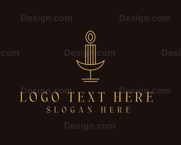 Candle Decor Candlestick Logo