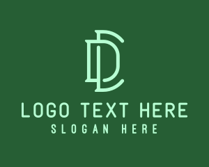 Green Tech Letter D  logo