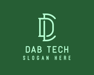 Green Tech Letter D  logo design