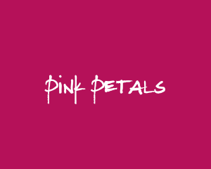 Strong & Pink Text logo design