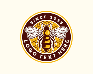 Bee Wasp Honeycomb logo