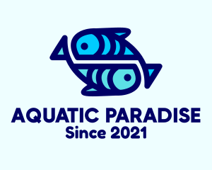 Marine Aquatic Fish  logo design