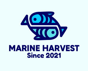 Marine Aquatic Fish  logo design