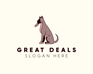 Pet Great Dane Dog logo design